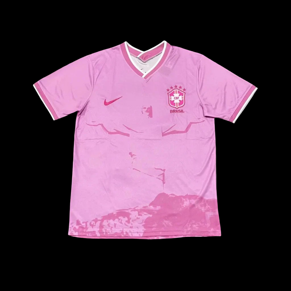 Brazil Pink Soccer Jersey – CBF Brasil Fan Shirt | Men’s Football T-Shirt